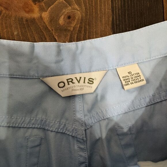 Orvis Surfwashed Twill pants light blue size 10 - Picture 5 of 5